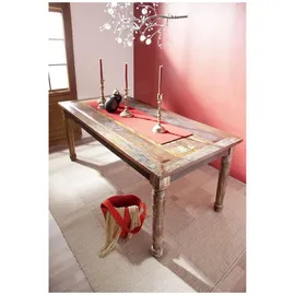 Massivmoebel24 FABLE 140 x 80 x 76 cm mehrfarbig