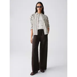 Opus Mileni Resort Wide Leg Hosen Dunkelbraun 38