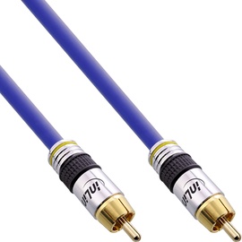 InLine 89810 PREMIUM Cinch Kabel vergoldete Stecker 10,0 m