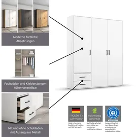 Rauch Drehtürenschrank VOYAGER 140 x 194 x 53 cm Braun
