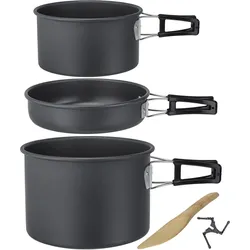 Camping Kochset Packpot Ultralite 20 Geschirr Küche Topf Pfanne Alu 910g EINHEITSGRÖSSE