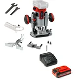 Einhell Professional Akku-Oberfräse TP-RO 18 Li BL Power X-Change (18 V, Hubhöhe 35 mm, Brushless, inkl. Parallelanschlag, 4,0 Ah PLUS Akku & Ladegerät)