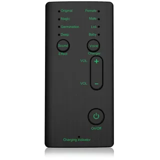 Yunseity Tragbarer Voice Changer, 4 Sound Effects Phone Voice Changer Device Voice Disguiser, Soundeffektmaschine für Handy PC, Englische Version