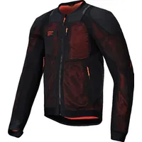 Alpinestars Troop-Air Pro Protektorenjacke, Schwarz/Neon-Rot M