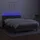 vidaXL Boxspringbett 140 x 200 cm Dunkelgrau