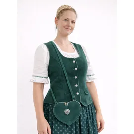 Allgäu Rebell Oktoberfest Umhängetasche Wildleder Grün