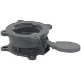 Mendler Drehplatte für Ampelschirm Metall Ø 17 cm Grau