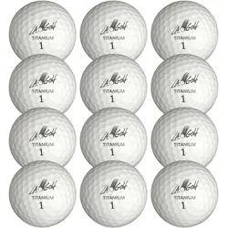 Golfball L.A. SPORTS "Golfbälle INCREDIBLE 12 Stück 3-lagige Titanium Soft", weiß, Bälle, 0,67 g, Ø:4cm