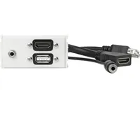 Vivolink WI221281 + USB A + 3,5 mm, Weiß
