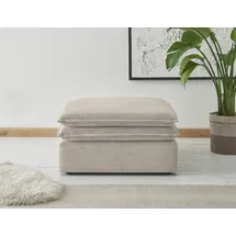 Home Affaire Hocker HOME AFFAIRE "PIAGGE", beige (hellbeige), Webvelours, Hocker, Hocker, Hochwertiger Cord, passend zum Loveseat PIAGGE