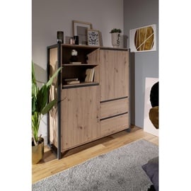 Finori Highboard DENVER B/H/T 120x140x40 cm,