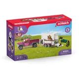 Schleich 42346 Horse Club Spielset Pick-up mit Pferdeanhänger«