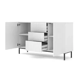 Möbel Kraft Sideboard ¦ weiß ¦ Maße (cm): B: 150 H: 89