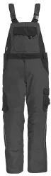 FHB® Premium Latzhose ECKHARD Twill 300, anthrazit/schwarz 130630 , 1 Stück, Größe: 62