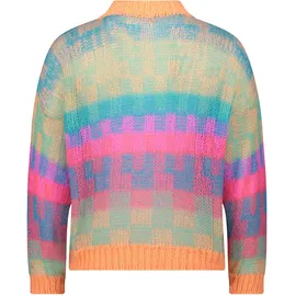 Cartoon Strickpullover Orange/Pink 38