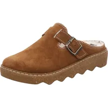 ROHDE Damen, Frauen, Hausschuhe,warm gefüttert,verbandschuhe,therapieschuhe,Klett-Hausschuhe,Cuoio,40 EU / 6.5 UK - 40 EU