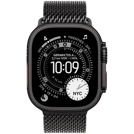 Apple Watch Ultra 3 GPS + Cellular 49 mm Titangehäuse Schwarz Milanese Loop Schwarz M