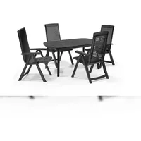 SHAF Milano 5-tlg. Outdoor-Essgruppe, Anthrazit