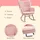 Maryplast Schaukelstuhl Retro Polyester 71 x 101 x 98 cm Rosa