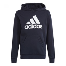 Adidas Unisex Kinder Big Logo Essentials Cotton Hoodie, Legend Ink/White, 7-8 Years