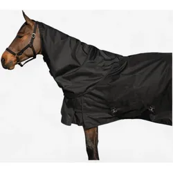 Halsteil Neckcover wasserdicht Pferd - Allweather Light schwarz PONY