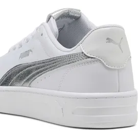 Puma Court Lally Metallic Whisper Damen Weiß/Silber 39