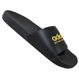 adidas Shower Adilette Core Black / Cloud White / Matte Gold 39