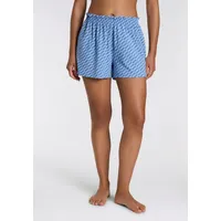 Hugo Pyjama-Shorts mit elastischem Bund Modell 'NIKKA', Blau, L