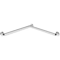 Hewi System 900 Duschhandlauf Edelstahl verchromt 965 x 965 mm rechts
