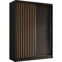 ax living Schwebetürenschrank Cabinio 160 x 216,1 x 61 cm Schwarz