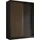 ax living Schwebetürenschrank Cabinio 160 x 216,1 x 61 cm Schwarz
