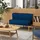 Homcom Sofa, Blau Holz, 56.5x77x117 cm Wohnzimmer, Sofas & Couches, Sofas
