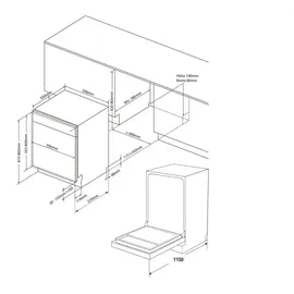 Oranier GSL580 Einbau-Geschirrspüler (vollintegrierbar, 600 mm)