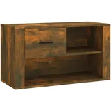 vidaXL Schuhschrank Räuchereiche 80 x 35 x 45 cm braun