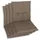 Sesselauflage 98 x 48 x 5 cm Taupe 4-tlg.