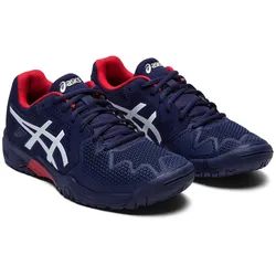 Asics Tennisschuhe Gel Resolution 8 Allcourt peacoatblau/rot Kinder