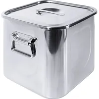 Contacto Vorratsbehälter 20 cm mit 2 Fallgriffen - Silber