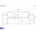 WFL GROUP Lorento 186 x 73 x 92 cm Beige