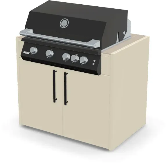 Brabura Fusion 400 RM Modul | Neustes Edelstahlmodell - Pietra Di Osso / Perle Blanche / Matt schwarzer Griff