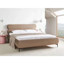 Beliani Lessay 180 x 200 cm Beige/Schwarz