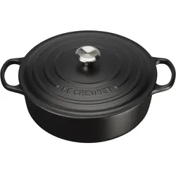 Le Creuset Gusseisen Gourmet Bräter rund 30 cm schwarz