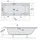 a&n&a aQualine NISA Rechteckbadewanne 170 x 75 cm (ohne Füße) 216 l