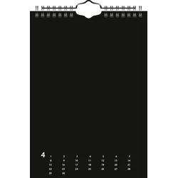 HEYDA Kreativkalender A5 schwarz Packung mit 5 Stück