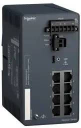 Schneider Electric MCSESM083F23F0 Modicon Managed Switch, 8 Ports für Kupfer (8TX 10/100 Mbit/s)