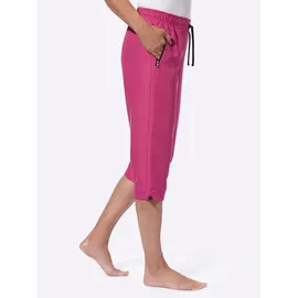 Sieh an! Capri-Freizeithose Unifarben Pink 44