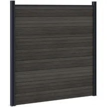 vidaXL Zaunelement 5 pcs 0 x 0 cm Schwarz/Aluminium