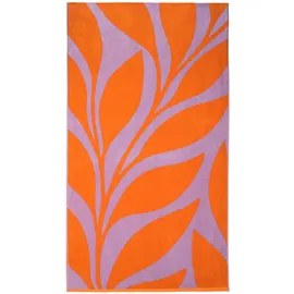 VOSSEN Ocean Leaf Strandtuch 100 x 180 cm orange
