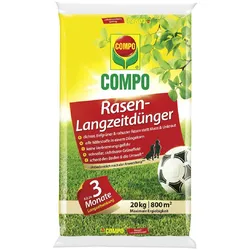 Compo Rasendünger mit Langzeitwirkung 20 kg für Spiel-, Sport- und Zierrasenflächen ca 800m2 2374188
