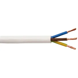Weitere - Schlauchleitung H05vv-f 3 x 1,0 - 10 Meter weiß Gummileitung Leitung Kabel