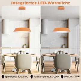 Costway 21 W LED Deckenleuchte 40 cm orange